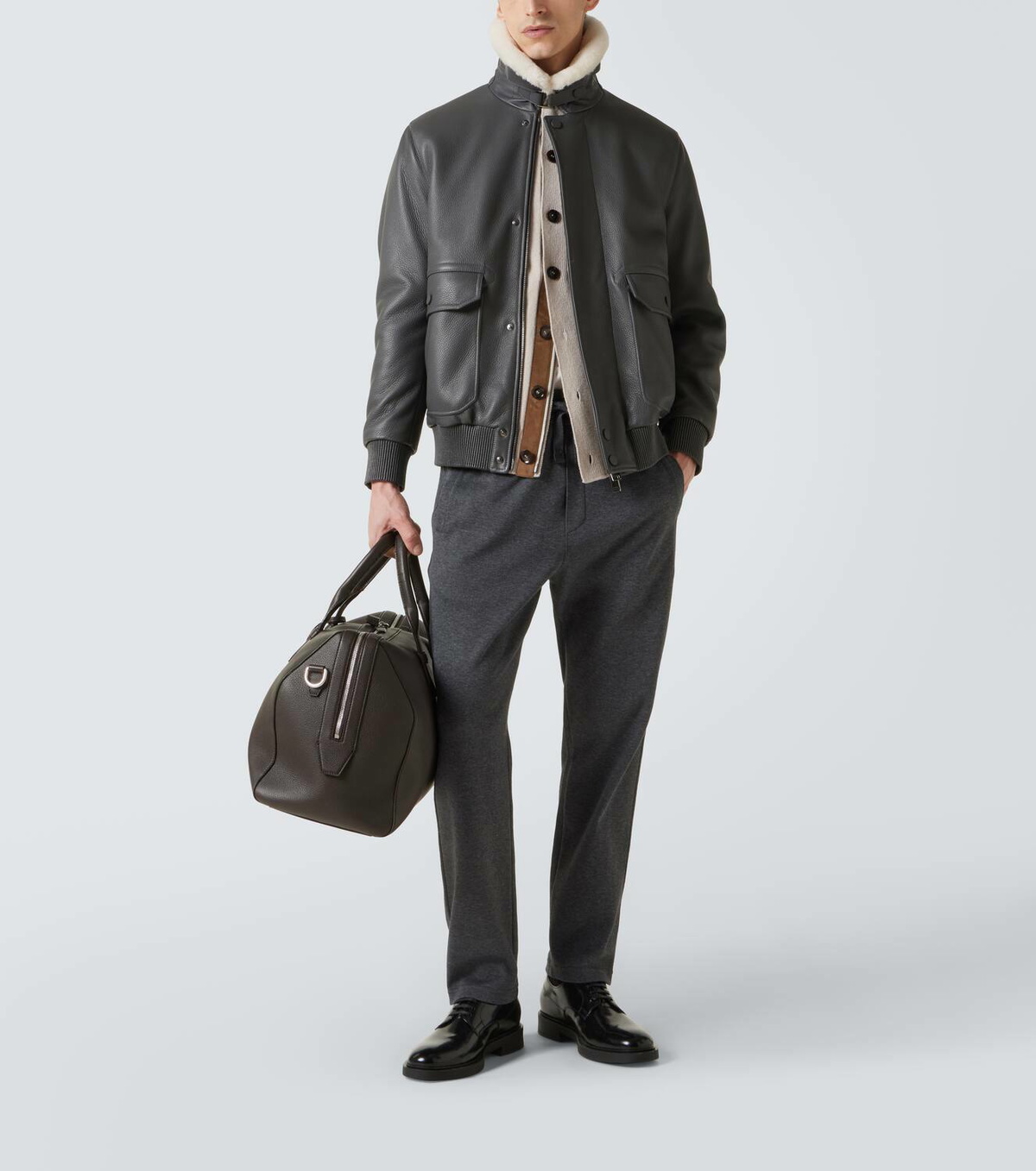 Brioni Cotton-blend sweatpants