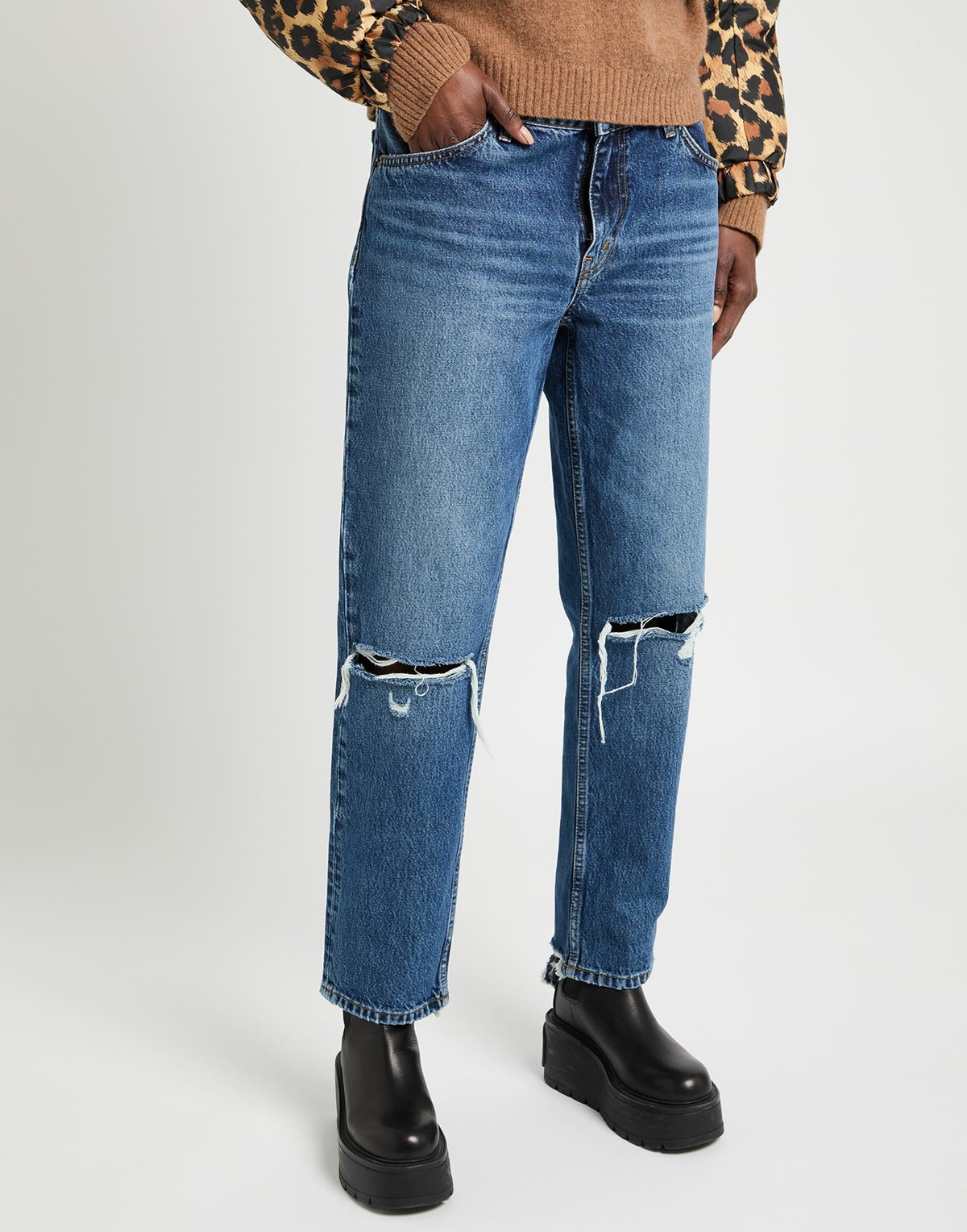 Re/done Womens Jeans in Blue