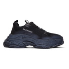 Balenciaga Black Triple S Sneakers