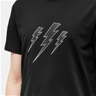 Neil Barrett Men's Triple Bolt T-Shirt in Black