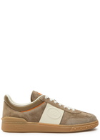 Valentino Garavani Upvillage Panelled Suede Sneakers Beige