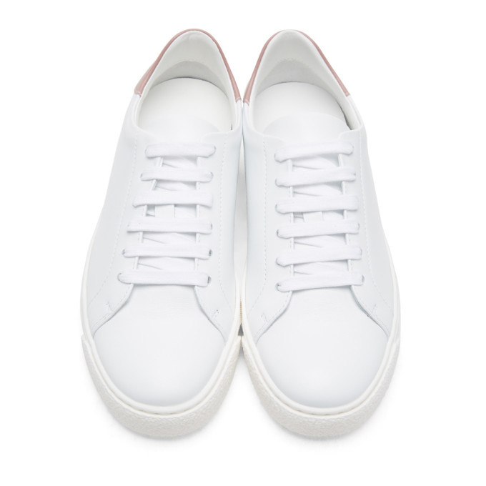 Anya Hindmarch SSENSE Exclusive White and Pink Wink Tennis Sneakers ...