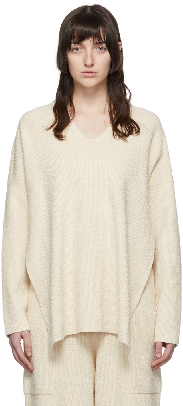 Lauren Manoogian Off-White Pima Cotton Sweater Lauren Manoogian