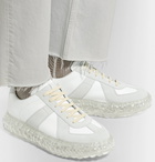 Maison Margiela - Replica Super Bounce Leather and Suede Sneakers - White