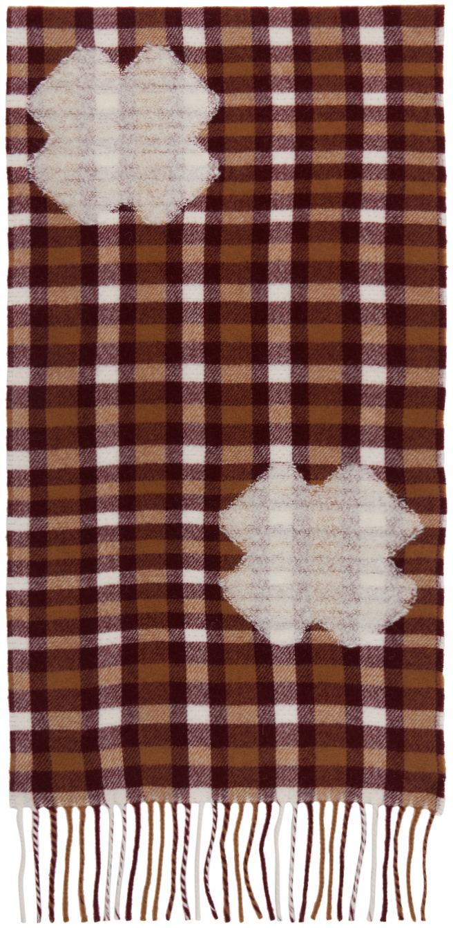 Henrik Vibskov Red Check Scarf