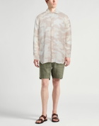 120% Lino Mens Shirt in Beige