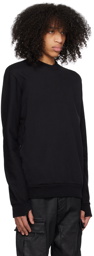 11 by Boris Bidjan Saberi Black Garment-Dyed Sweatshirt