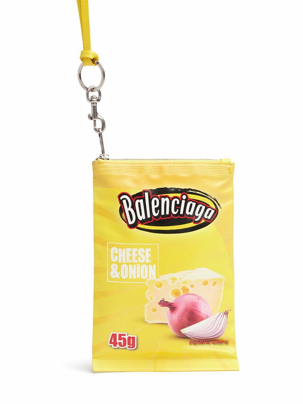 Photo: BALENCIAGA Chips Leather Phone Pouch