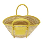 Jacquemus Beige and Yellow Le Panier Soleil Tote