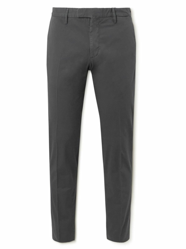 Photo: Incotex - Venezia 1951 Slim-Fit Stretch-Cotton Trousers - Gray