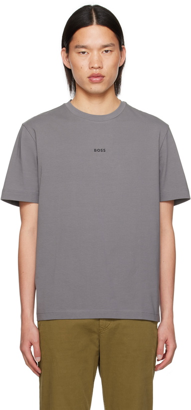 Photo: BOSS Gray Printed T-shirt