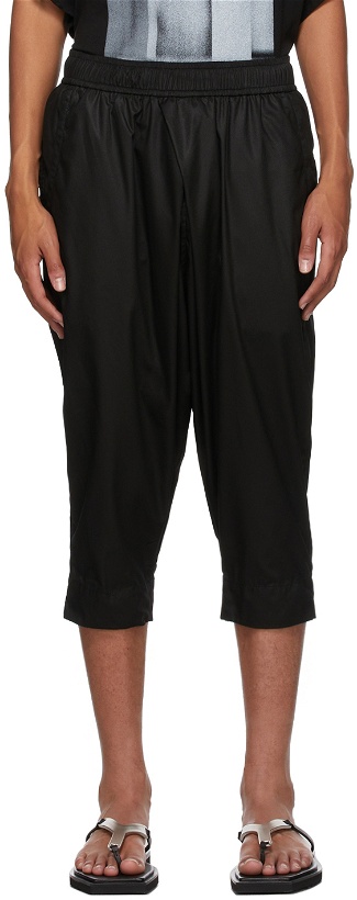 Photo: Julius Black Tucked Cropped Trousers