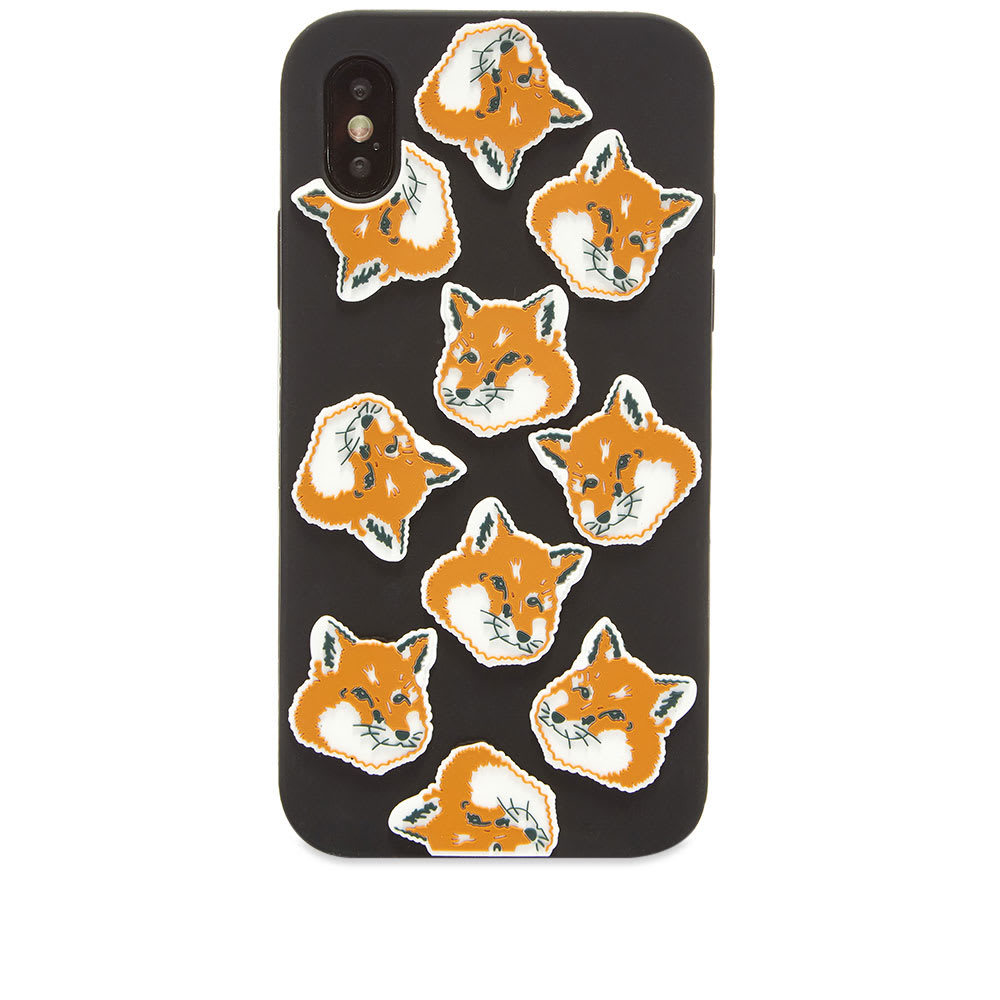 Maison Kitsuné 3D All-Over Fox Head iPhone X Case Maison Kitsune