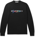 Givenchy - Slim-Fit Logo-Embroidered Wool Sweater - Black