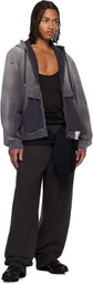 Maison MIHARA YASUHIRO Black Sweatshirt Combined Sweatpants