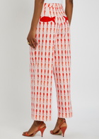 Never Fully Dressed Marina Marra Printed Cotton Trousers White