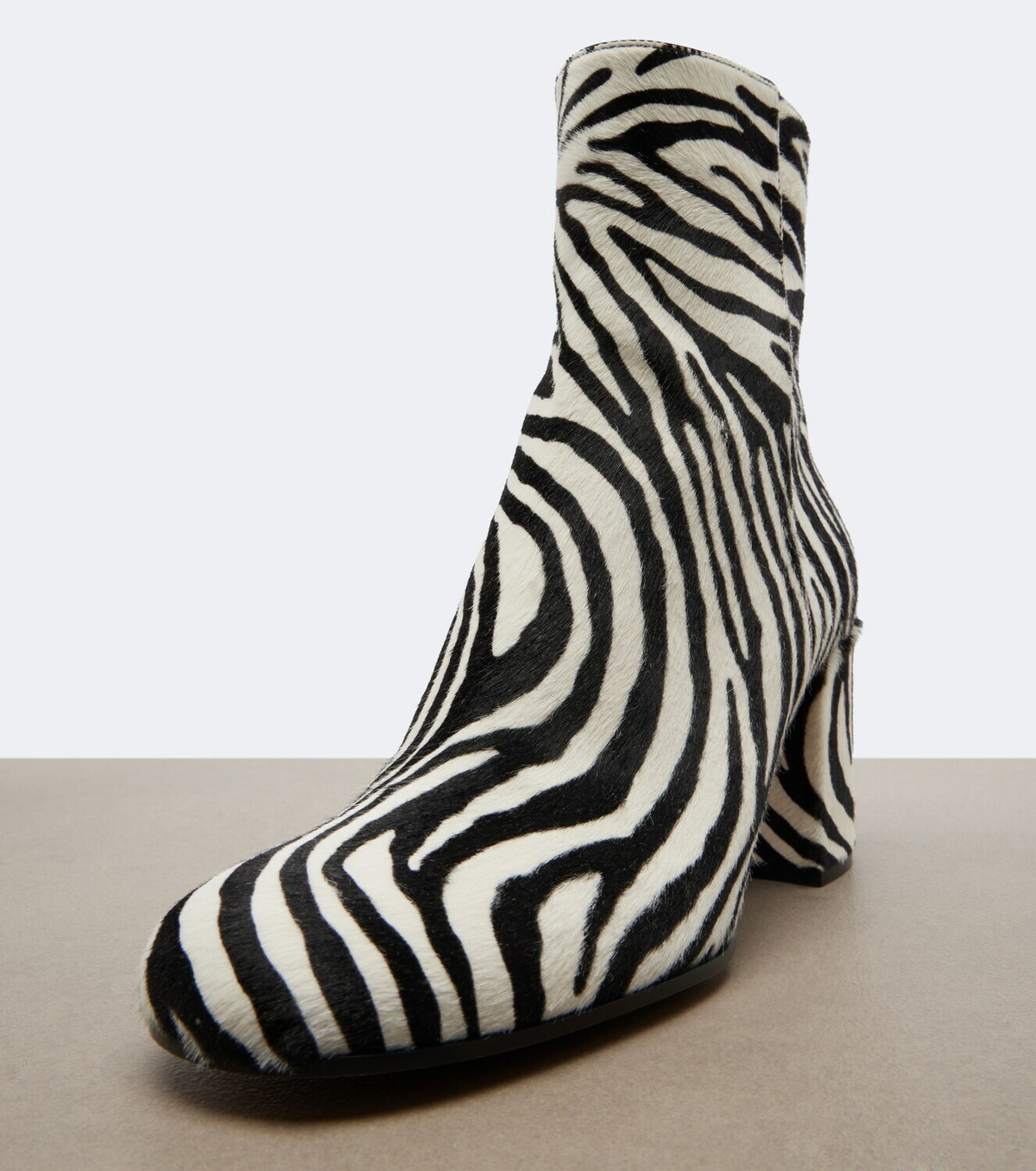Gianvito Rossi Joelle printed calf hair ankle boots
