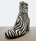 Gianvito Rossi Joelle printed calf hair ankle boots