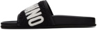 Moschino Black Easy Sponge Slides