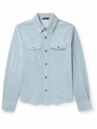 TOM FORD - Suede Overshirt - Blue