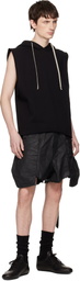 Rick Owens DRKSHDW Black Temple Tunic Hoodie