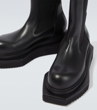 Rick Owens Moody Island Dunk leather boots