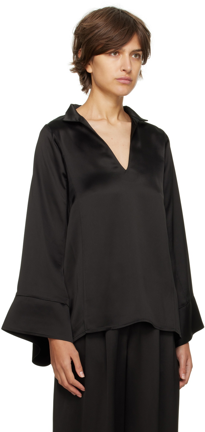 by Malene Birger Black Lomaria Blouse by Malene Birger