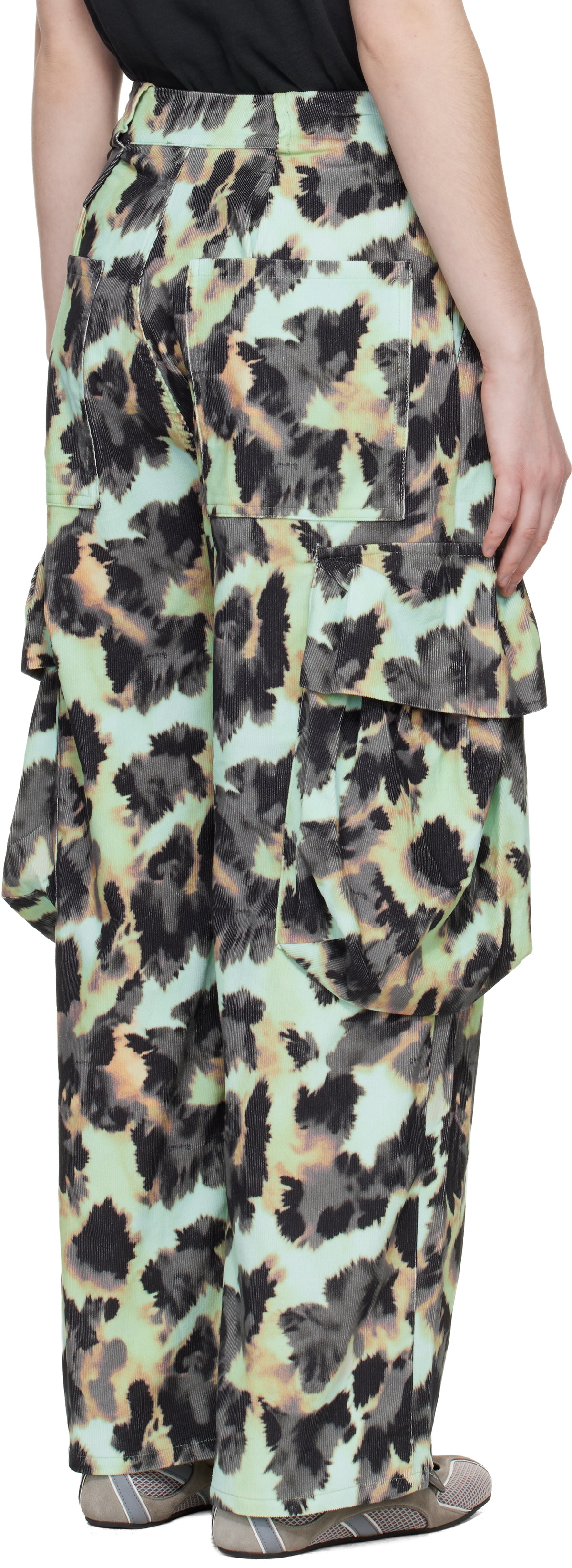 Collina Strada Multicolor Pleated Cargo Pants