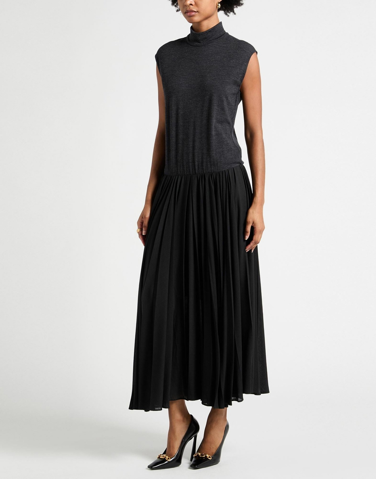 Brunello Cucinelli Womens Maxi dress Charcoal