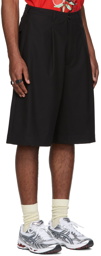 LU'U DAN SSENSE Exclusive Black Baggy Shorts