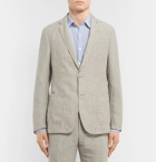 Hugo Boss - Beige Hanry Slim-Fit Unstructured Linen Suit Jacket - Beige