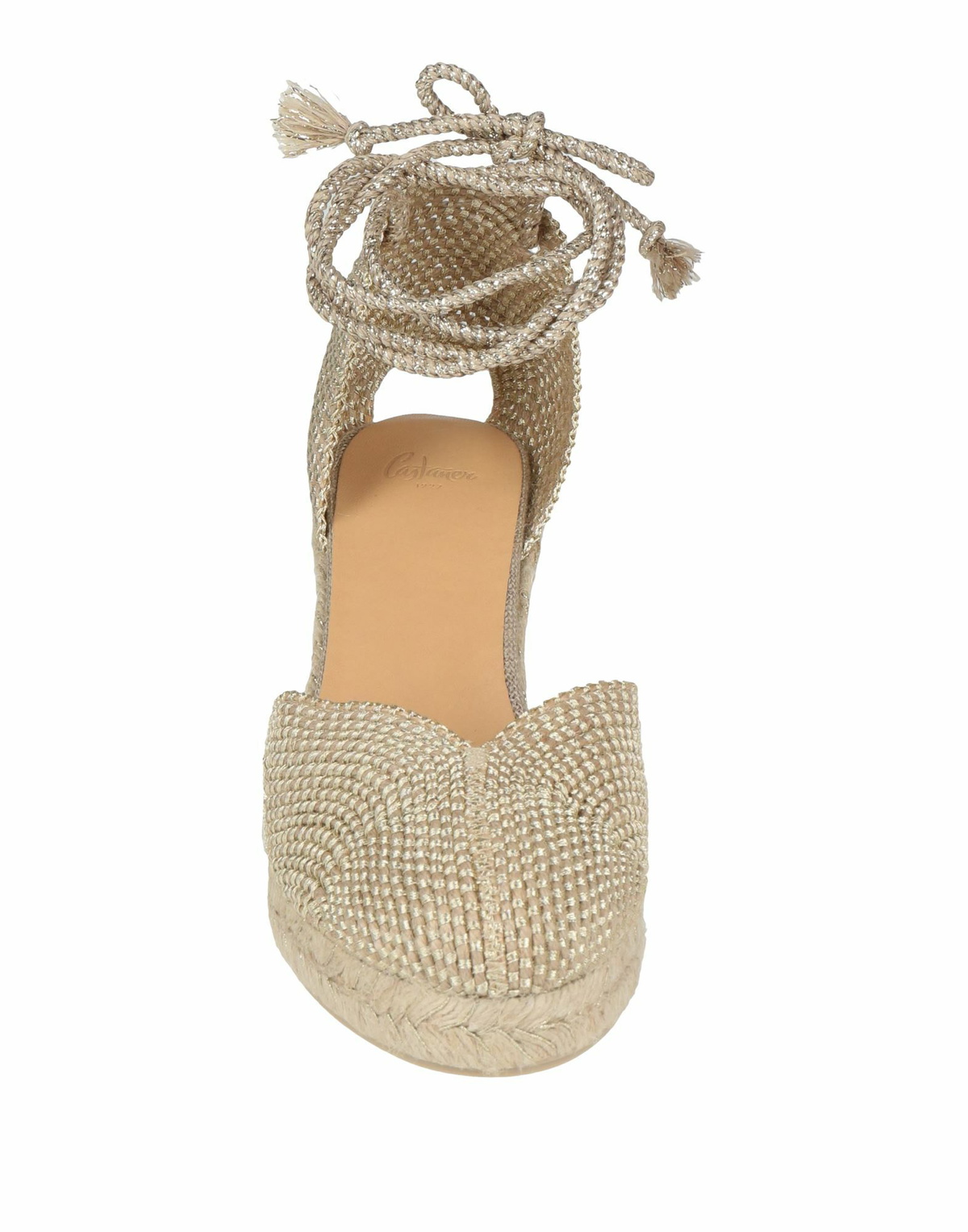 Castañer Womens Espadrilles in Gold