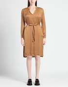 Skills & Genes Womens Midi dress Camel