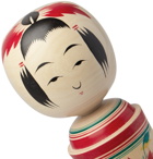Japan Best - Akihiro Sakurai Painted Wood Kokeshi Doll, 30cm - Black