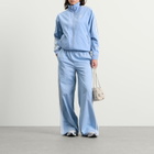 Adidas Women's Denim Firebird Tracktop in Light Denim
