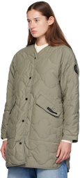 Canada Goose Green 'Black Label' Elgin Liner Reversible Down Coat
