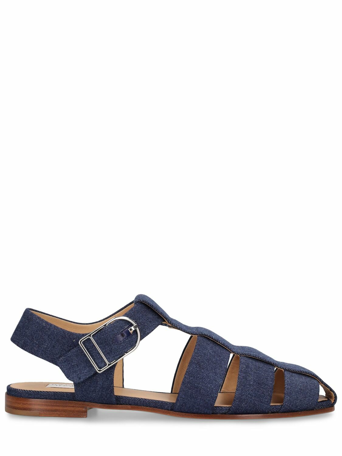 GABRIELA HEARST - 10mm Lynn Denim Fisherman Sandals