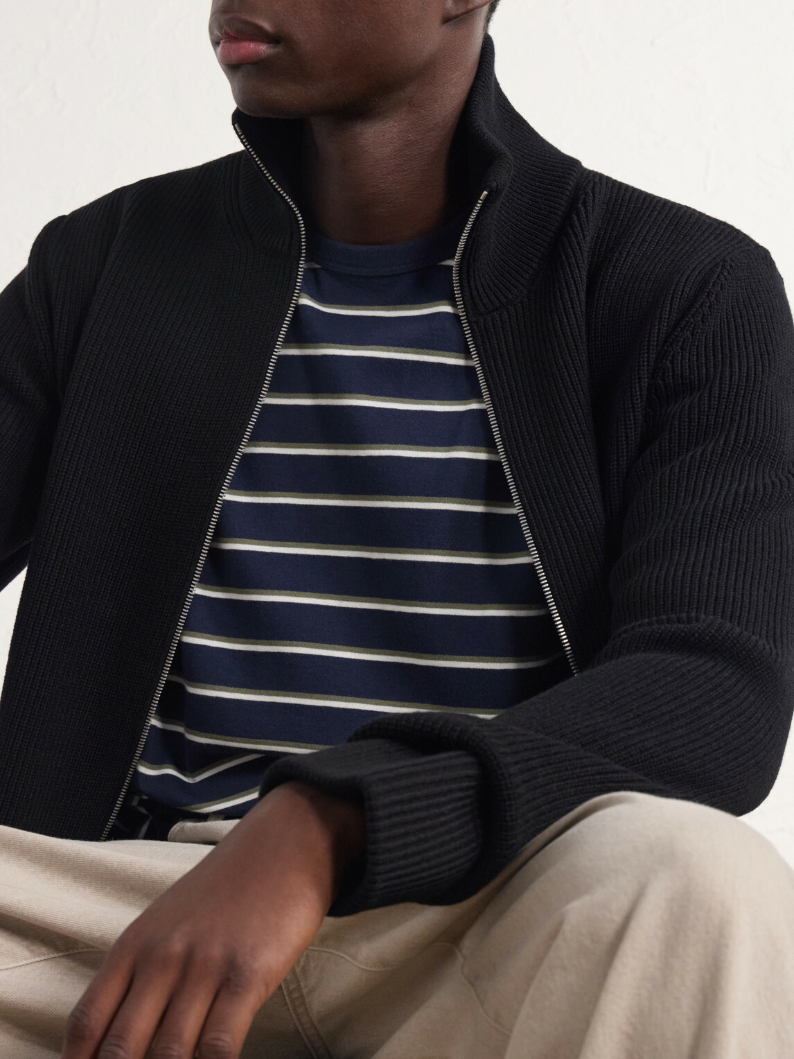 Aimé Leon Dore - Striped Cotton-Jersey T-Shirt - Blue