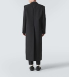 Gucci Web Stripe double-breasted wool overcoat