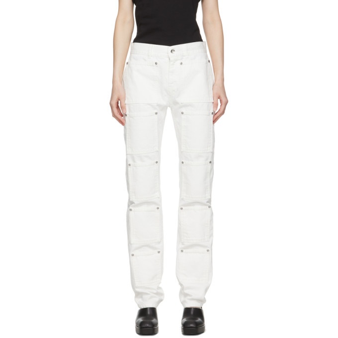 Photo: Lourdes White Multi-Pocket Jeans