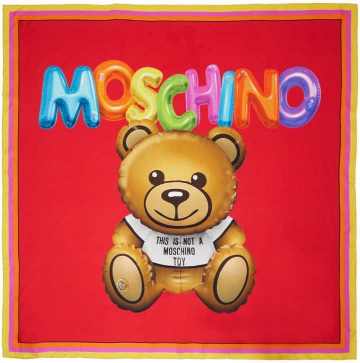 Photo: Moschino Red Printed Scarf