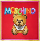 Moschino Red Printed Scarf