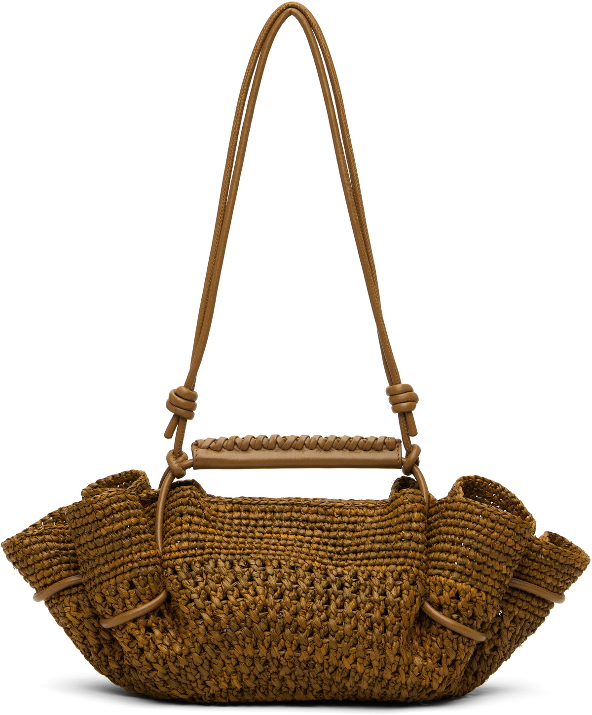 イエナ　hereuバッグ ARTA MINI RAFFIA - Pleated Crossbody Bag – Hereu Studio