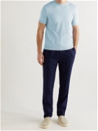 Brioni - Cashmere and Silk-Blend T-Shirt - Blue