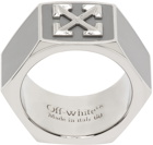 Off-White Silver Arrow Hexnut Ring