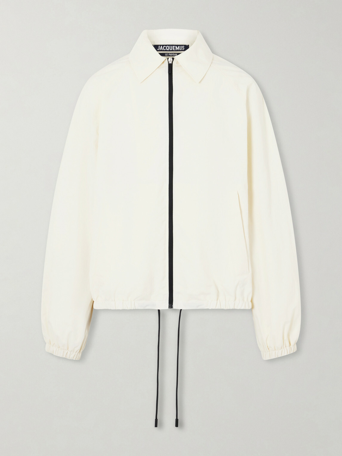 Jacquemus - Logo-Embroidered Shell Bomber Jacket - White