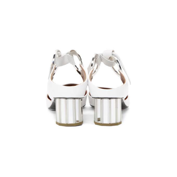 Proenza Schouler White Grommet Mirrored Heels Proenza Schouler