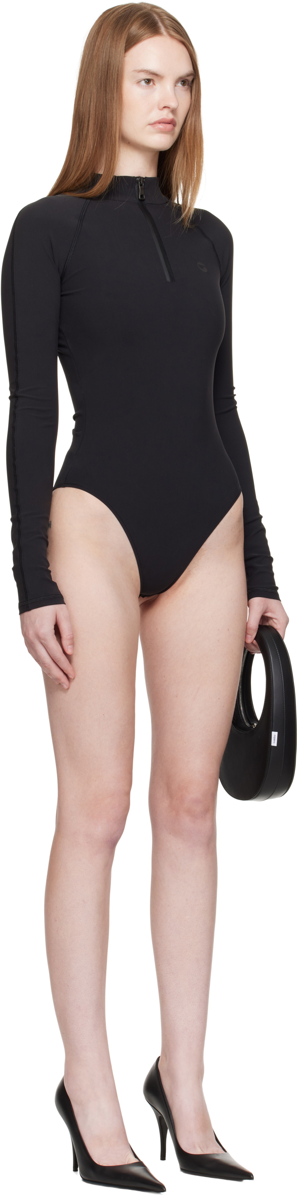 Coperni Black Eurojersey Bodysuit