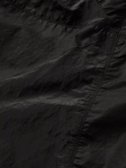 Stone Island - Garment-Dyed Cotton-Blend Shell and Ripstop Sweatshirt - Black