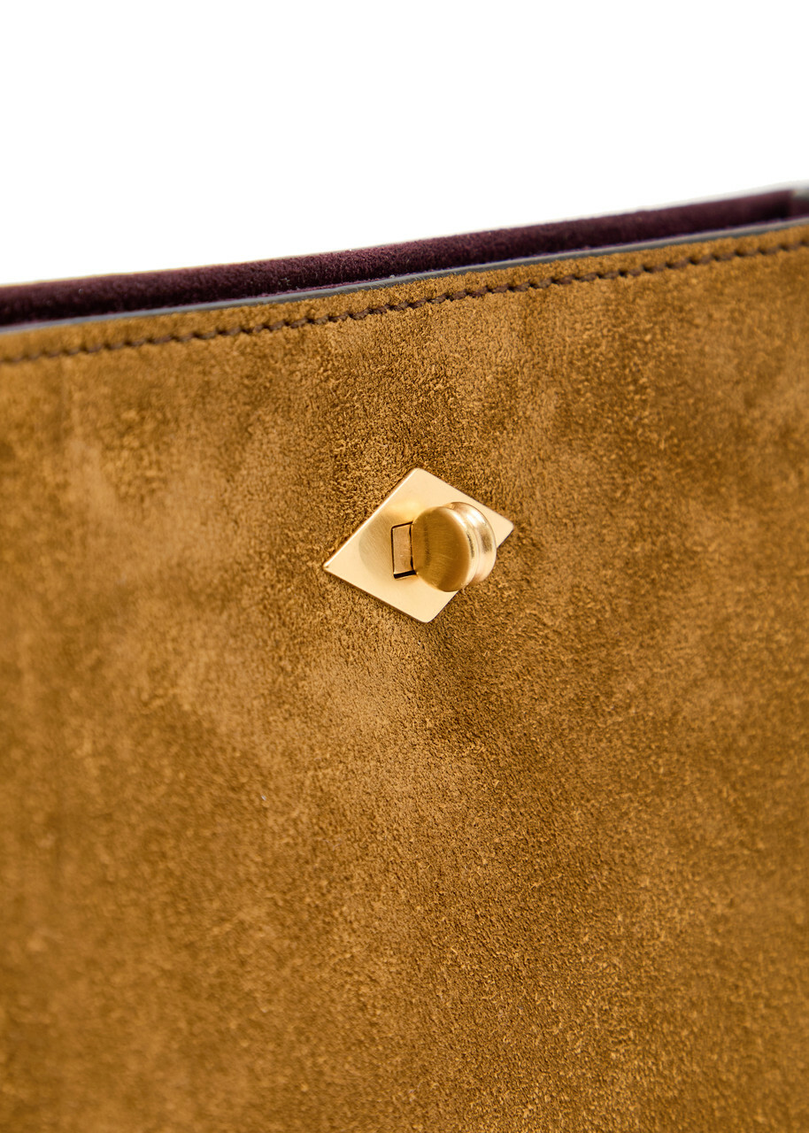 Metier Stowaway Suede Cross-body bag - Tan - One Size